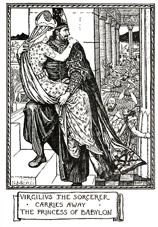Virgilius The Sorcerer Carries Away The Princess of Babylon